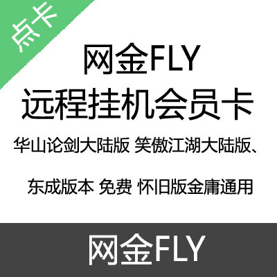 网金FLY 远程挂机会员卡45天卡